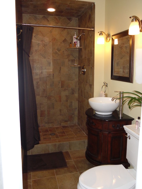 Small master bath remodel - Traditional - Bathroom - newark