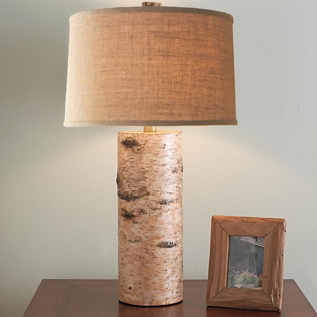 Birch Column Table Lamp Lamp Shades by Shades of Light