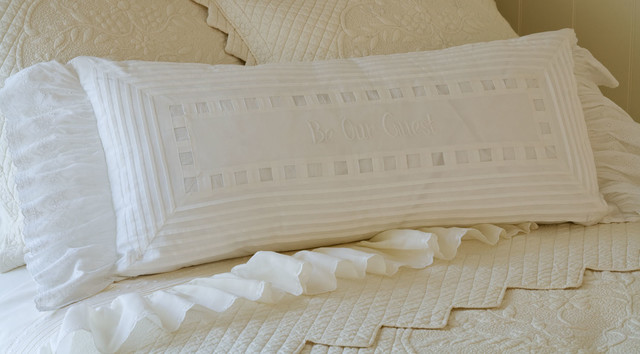 Be Our Guest Bolster - Traditional - Decorative Pillows - by Taylor Linens