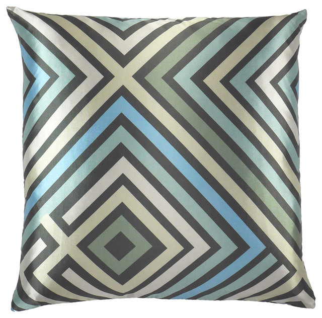 Maze (multi) graphic zig zag throw pillow 20