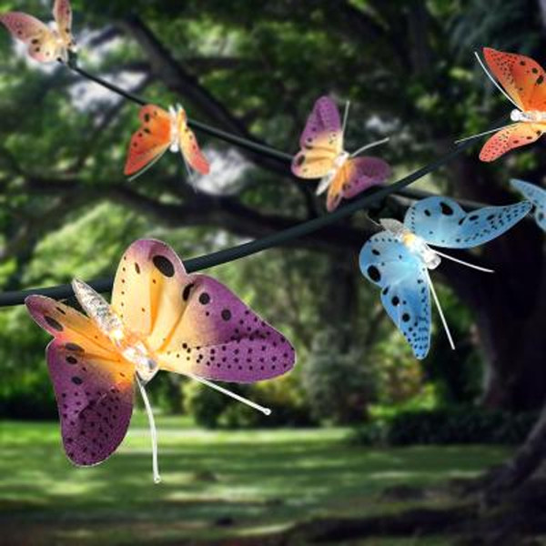 Fiber Optic Butterfly Light String Eclectic Lighting los angeles by