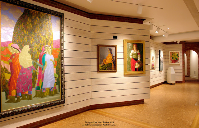 Private Art Gallery traditional-home-theater