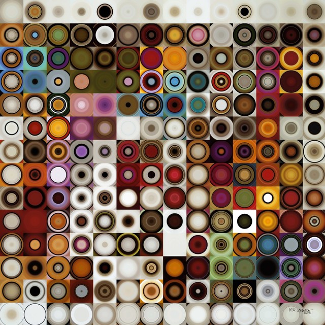 Circles & Squares Geometric Modern Art Paintings Contemporary