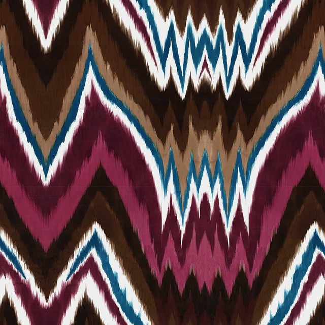 Glam Rock Ikat - Wallpaper Tiles - Contemporary - Wallpaper - by Design