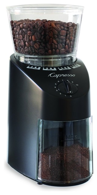 Capresso Jura Infinity Black 560.01 Conical Burr Coffee Grinder - Contemporary - Coffee Makers ...