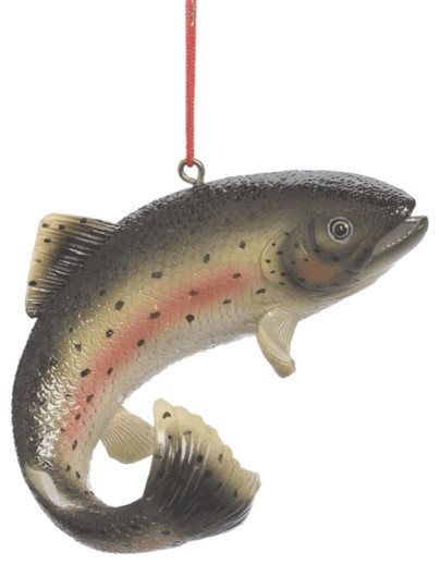 fish rainbow trout christmas tree ornament lake fishing fish rainbow trout christmas tree ornament lake fishing