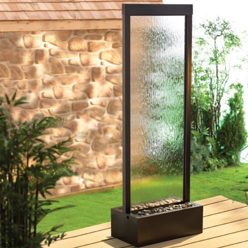 bluworld gardenfall garden water fountain clear glass dark bluworld gardenfall garden water fountain clear glass dark