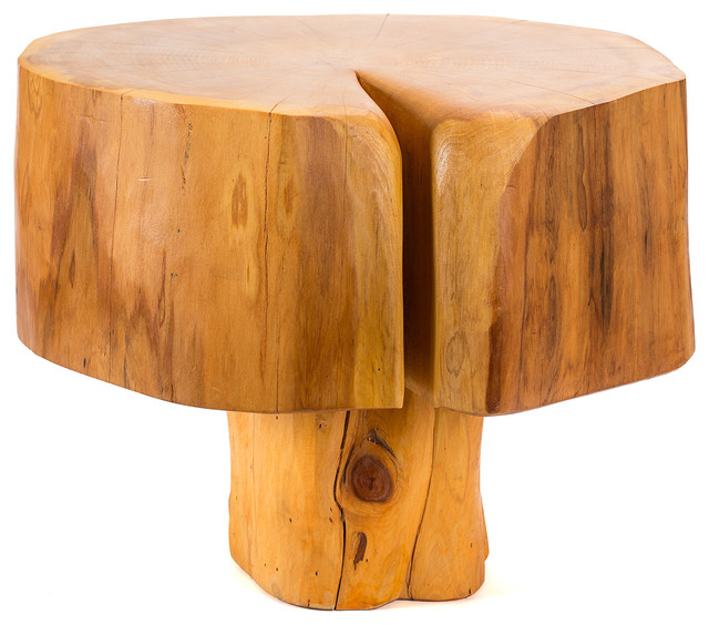 Patagonian Salvaged Cypress Side Table rusticsidetablesandendtables