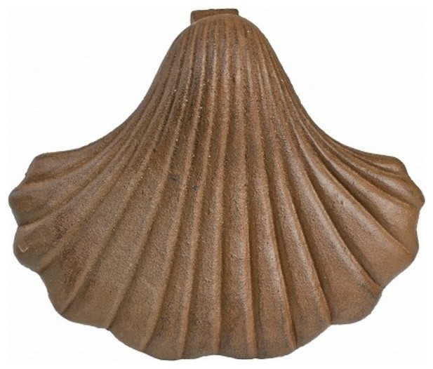 Rustic Iron Shell Door Knocker 6'' Decorative Door Knocker Nautical