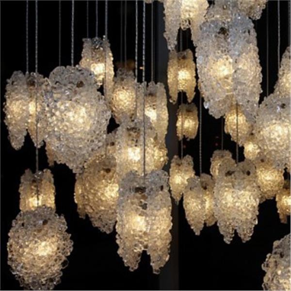 Quartz Crystal Pendants Contemporary Pendant Lighting by Artisan