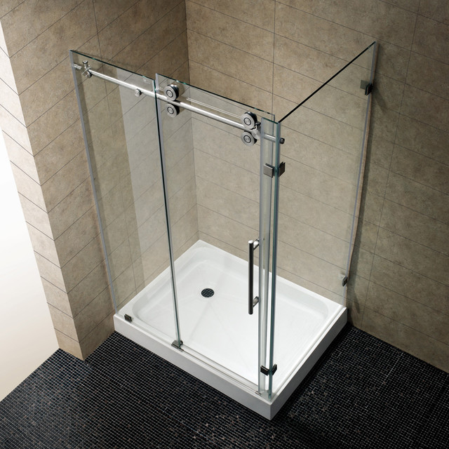 VG6051STCL48 36 x 48 Frameless Rectangular Shower Enclosure Modern