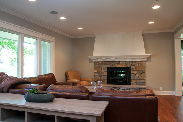 Whole house remodel contemporary living room