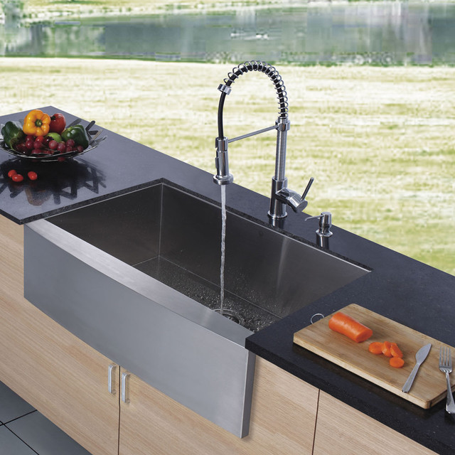 Series Farmhouse Kitchen Sink Faucet VG15002 - Modern - Kitchen Sinks ...