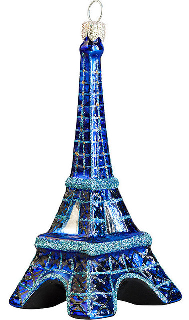 eiffel tower at night version christmas ornament eiffel tower at night version christmas ornament