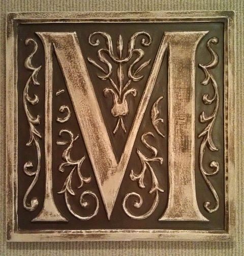 Monogram stone letter plaques - Outdoor Decor - boston - by Marie Ricci