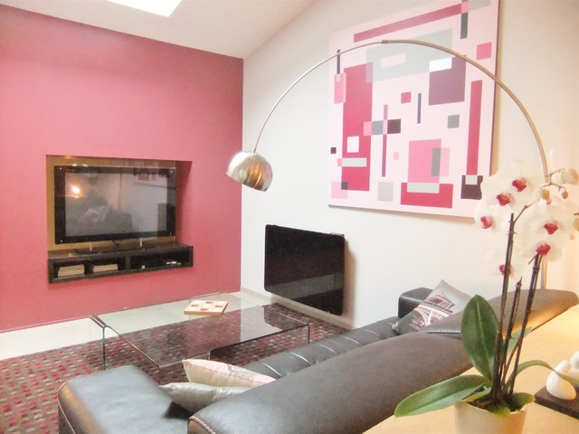 Entire private villa renovation contemporary living room