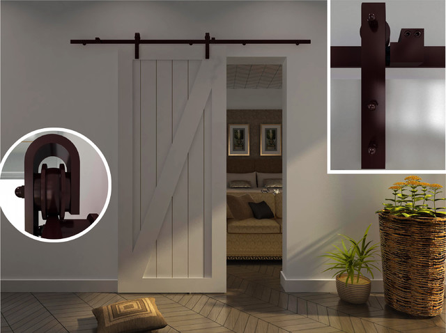 Barn Door Hardware for Wood door - Traditional - Barn Door Hardware ...