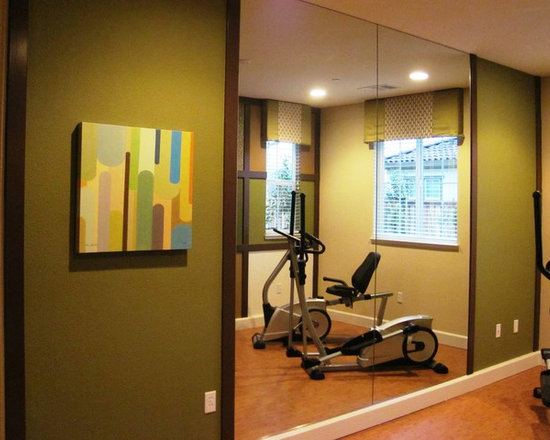 Home Exercise Rooms Design Ideas, Pictures, Remodel, and Decor