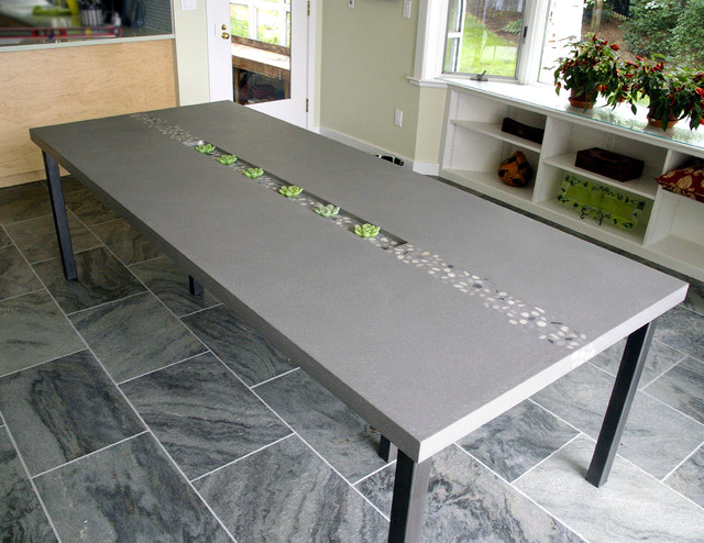 Concrete Rock Dining Table by Trueform Concrete - Contemporary - Dining