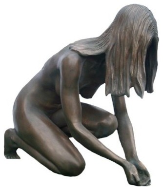 Design Toscano Lady of the Lake Life-Size Statue - Bronze Finish ...