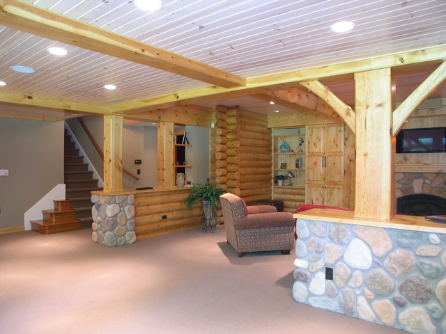 Log Cabin Basement Remodel