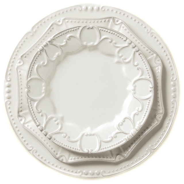 Isabella Ivory Dinnerware Dinnerware chicago by Belle and June