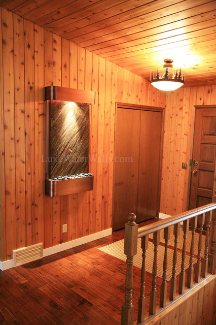 28" Water Walls in Various Homes rustic-indoor-fountains