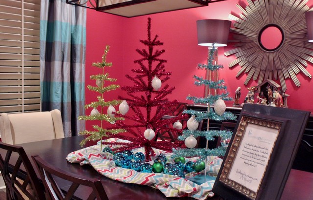 Christmas Decorating - Modern - Dining Room - little rock - by Lindsey ...
