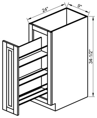 Kitchen Cabinet Drawings Base Cabinets Design Ideas - Traditional