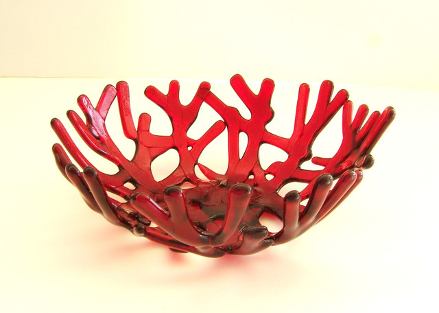 Ruby Red Art Glass Coral Bowl Modern Home Decor | ruby red art glass coral bowl modern home decor Ruby Red Art Glass Coral Bowl Modern Home Decor | ruby red art glass coral bowl modern home decor