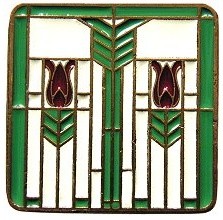Prairie Tulip Knob Spring Green craftsman-cabinet-and-drawer-knobs