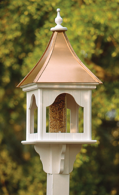 Copper Bird Feeder with Roof