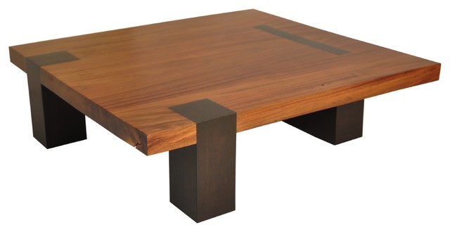 Tamburil Coffee Table  Walnut Legs  Contemporary  Coffee Tables 