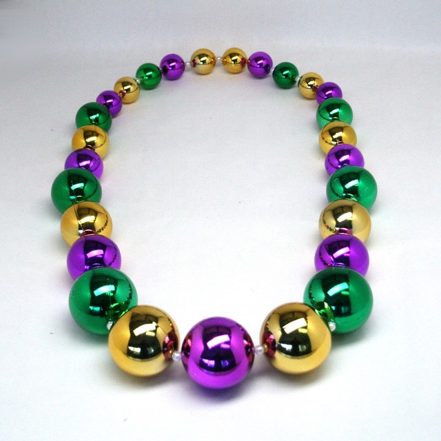 Mardi Gras Big Beads Necklace - Eclectic - Holiday Decorations - by ...