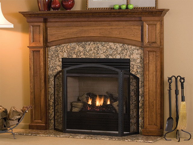 Rustic Fireplace Surround Livingroom Dampretro Net