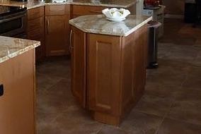 Islands traditional kitchen