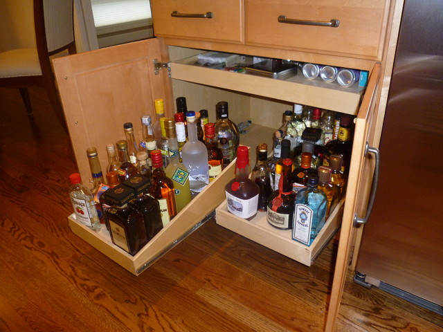 Liquor Shelf Ideas Pull out shelves for your wet