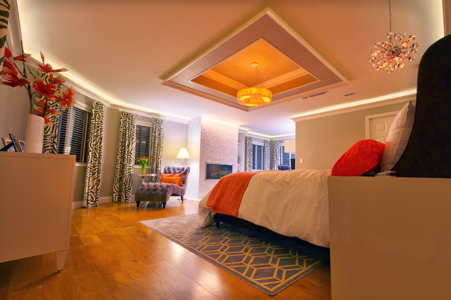 Master Bedroom Cove Ceiling Design - Contemporary - Bedroom - san diego