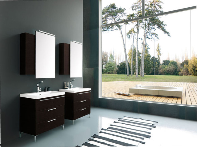 Archeda 1 Vanity And Mirror Cabinet modernbathroomvanitiesandsink 