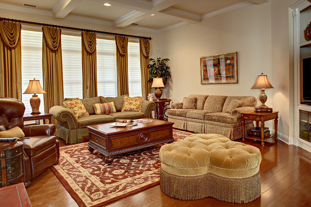French Inspired Living Room - Traditional - Living Room - other ...