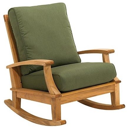 Ventura Rocking Chair with Cushion, Patio Furniture - traditional ...