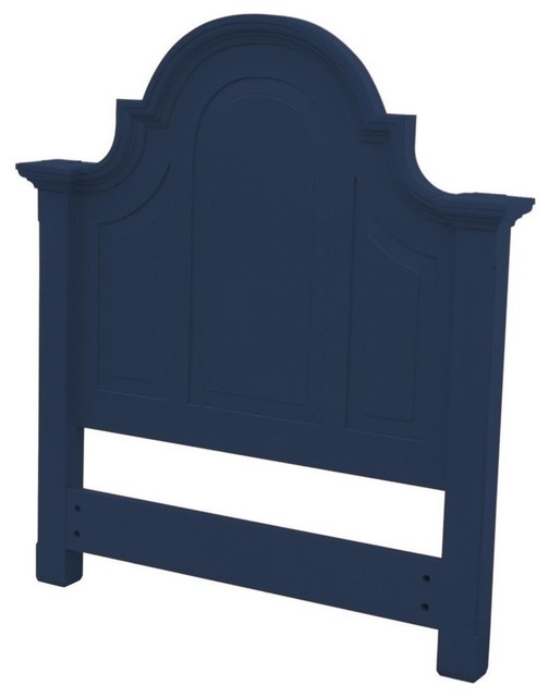 New Trade Winds Twin Bed Blue Painted Traditional Headboards by