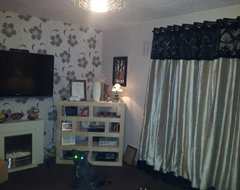 Living room and small garden