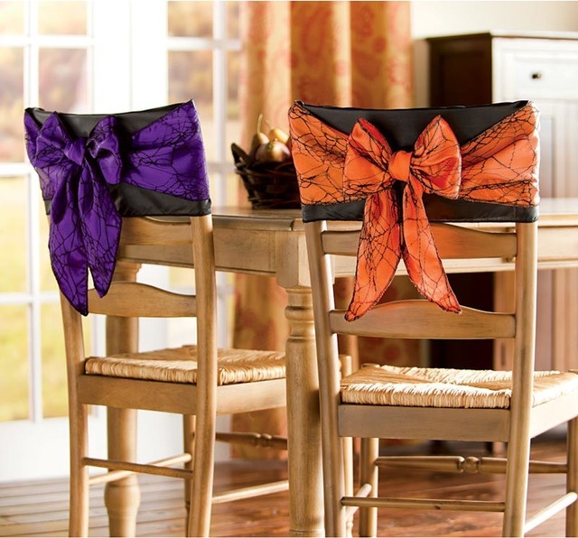 Halloween Chair Bows Contemporary Holiday Decorations by Plow