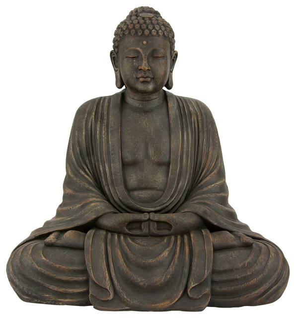  Tall Japanese Sitting Buddha Statue traditionalaccessoriesanddecor