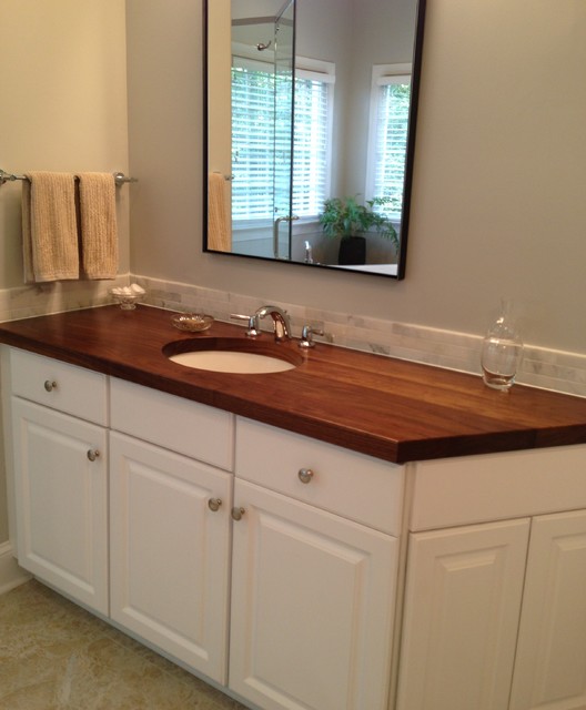 Wood countertops Charlotte , NC  Traditional  Vanity 