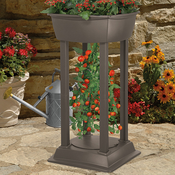 Suncast UpDown Tomato Tower Planter Station Contemporary Outdoor