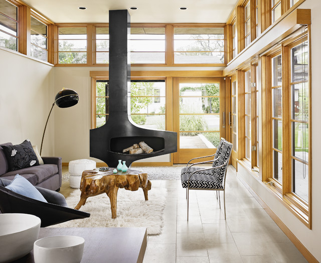 modern living room by Webber + Studio, Architects