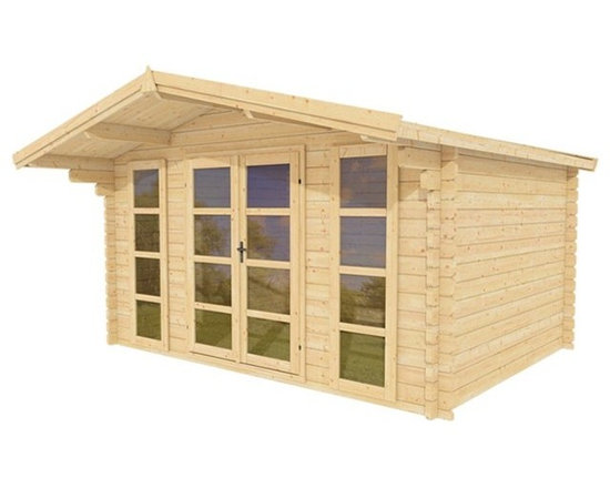 10 Wood Shed / Pool House - ECO Garden Sheds. All natural wood 13 x 