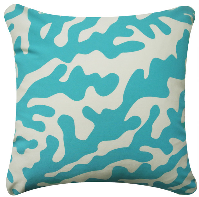 aqua throw pillows